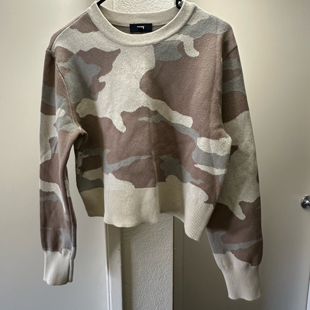 DNK camo tan sweater
